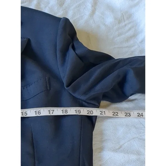 Boggi Milano B Jersey Unstructured Blazer Sz 48 Navy Blue Cashmere Lyocell Cot